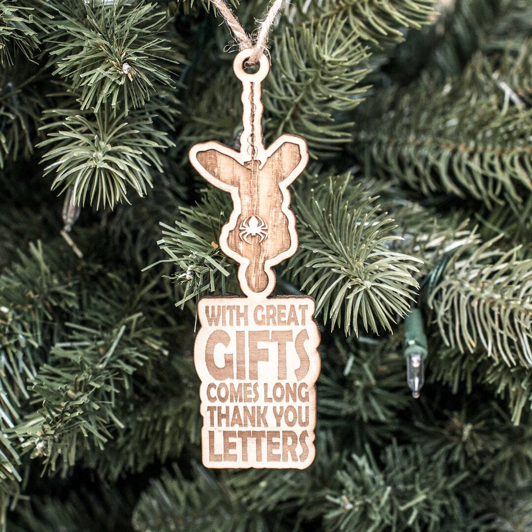 Ornament - Om Om Om - Raw Wood 4x3in Ornament - Om Om Om - Raw Wood 4x3in